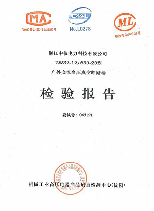 檢驗(yàn)報告